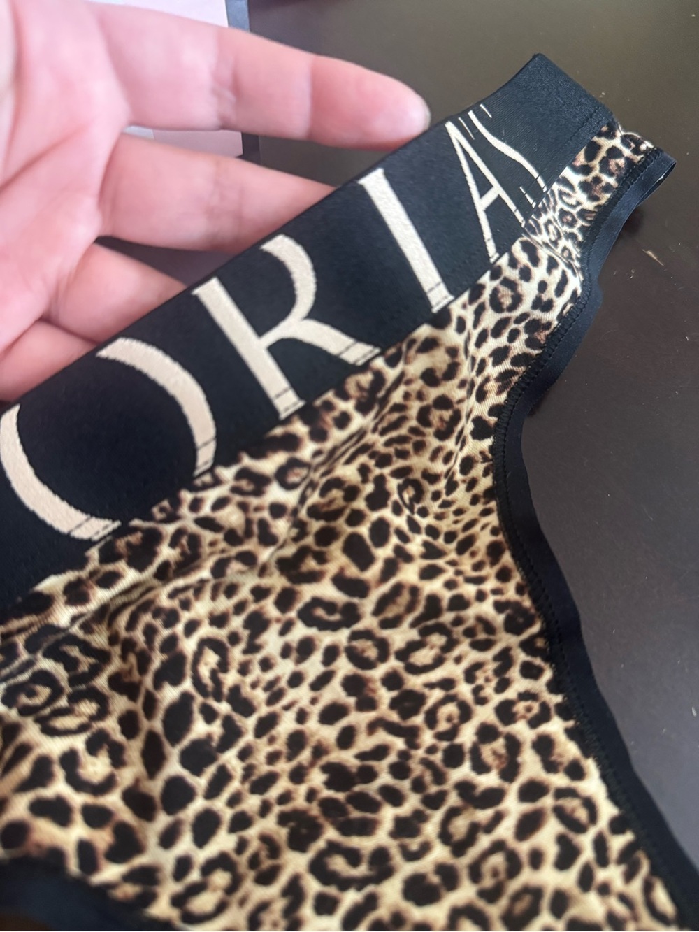 Victorias Secret Leopard Thong size Large